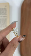 1.5 carat oval lab-grown diamond hidden halo ring