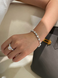 Mixed-shape diamond bracelet