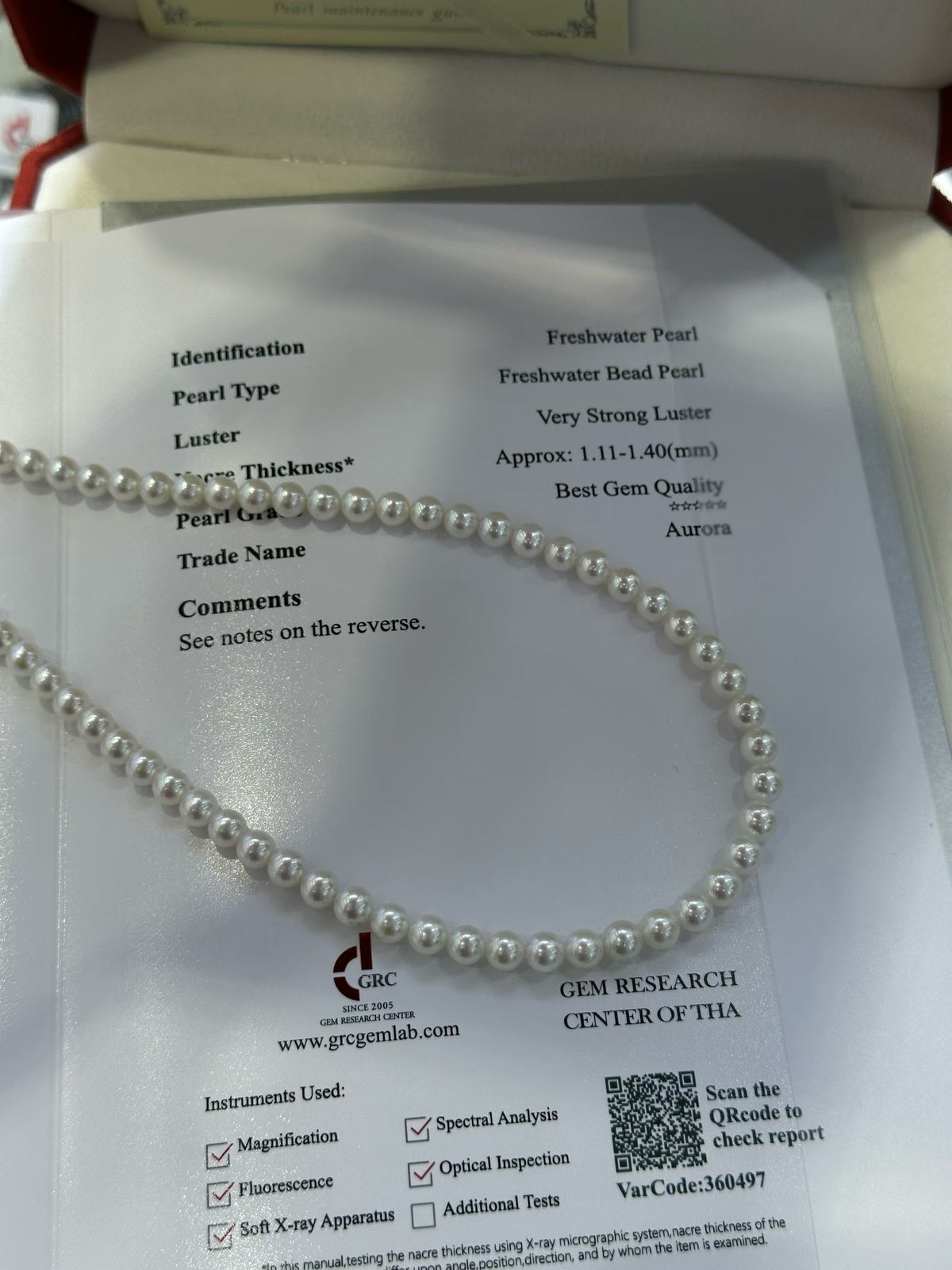 Original GRC certificate photograph