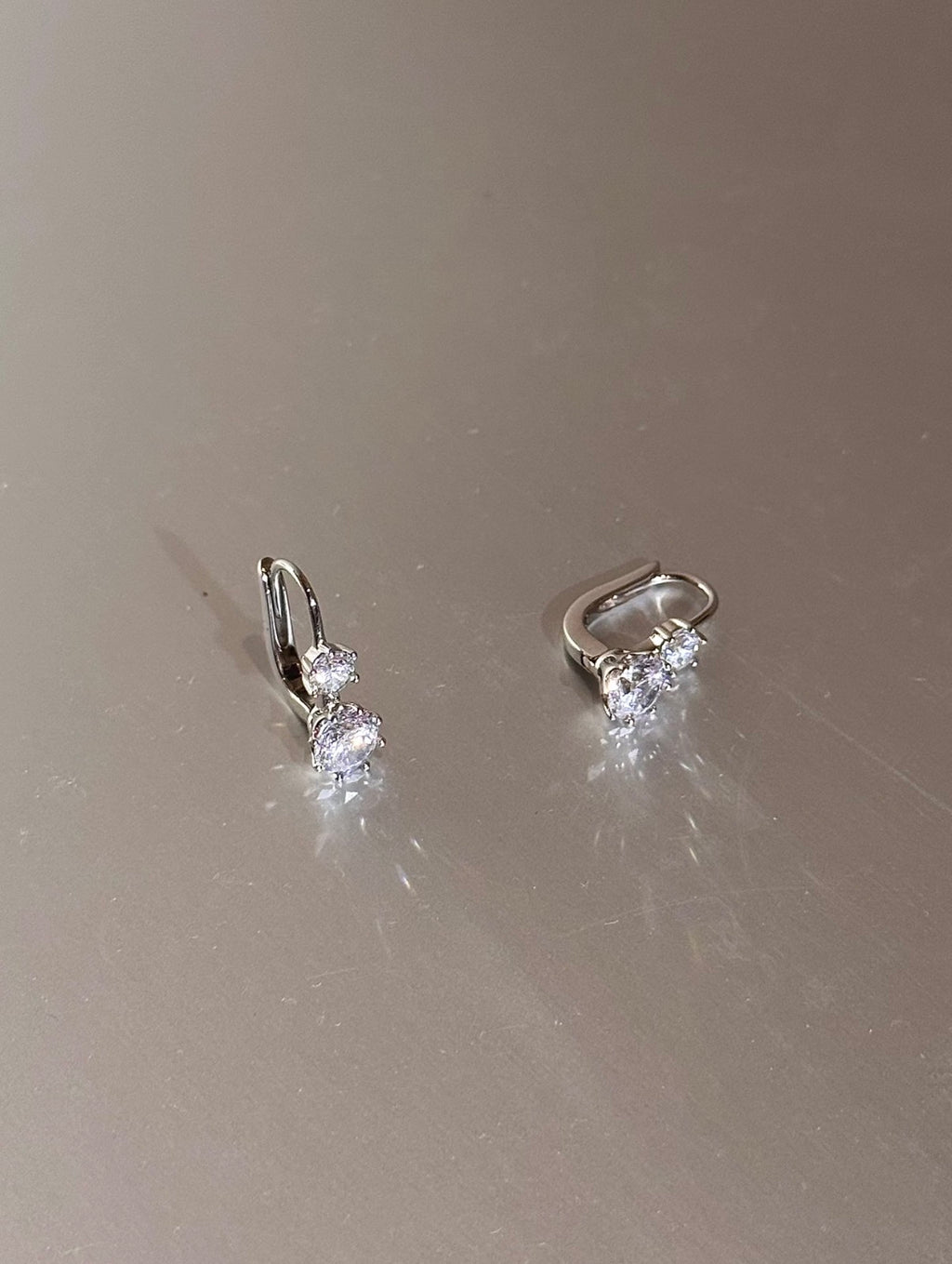 1.60 CTW lab-grown diamond earrings in 18K gold