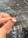 1 ct marquise lab-grown diamond ring in yellow gold